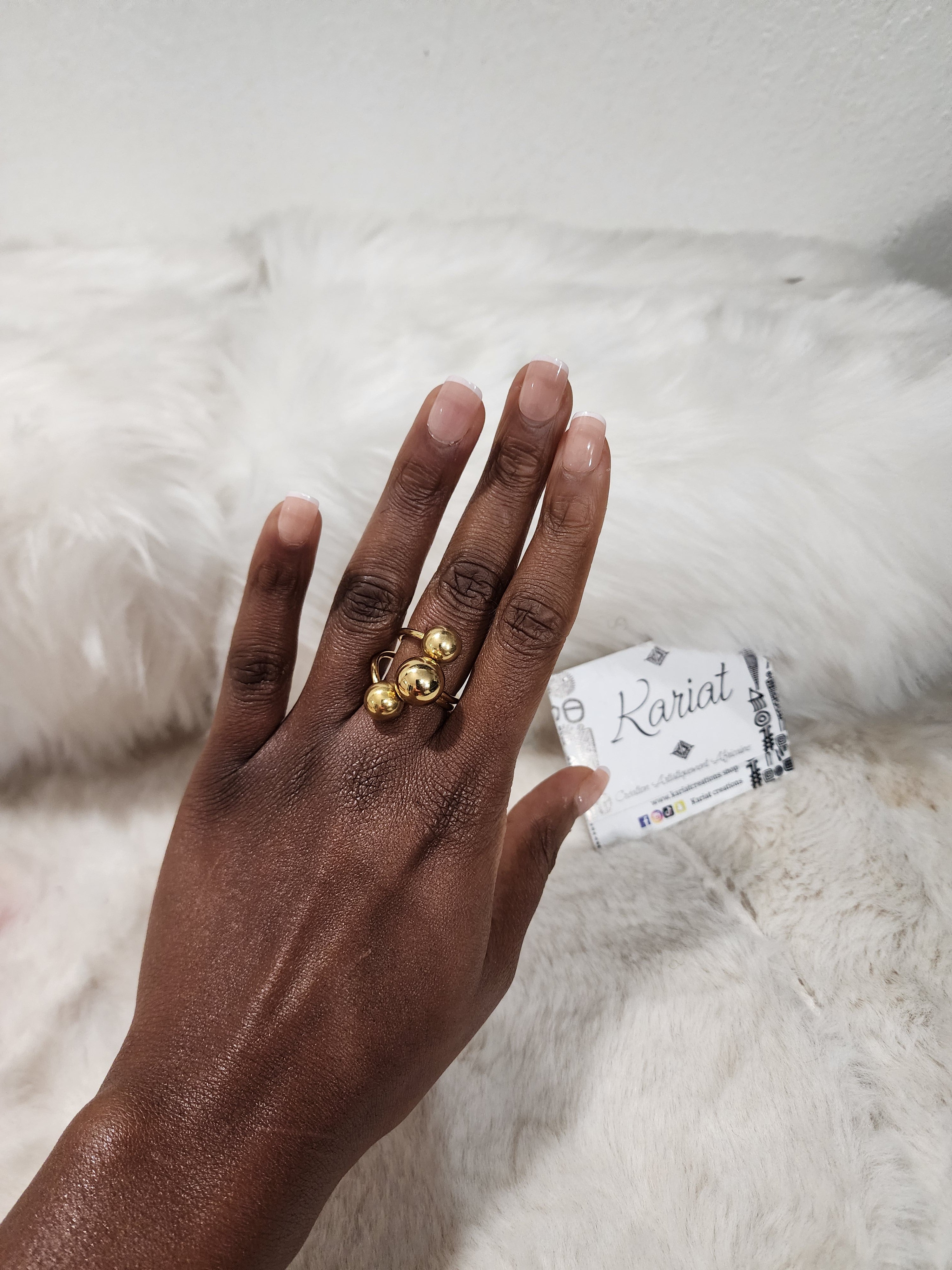 3 boules / Bague originale 3