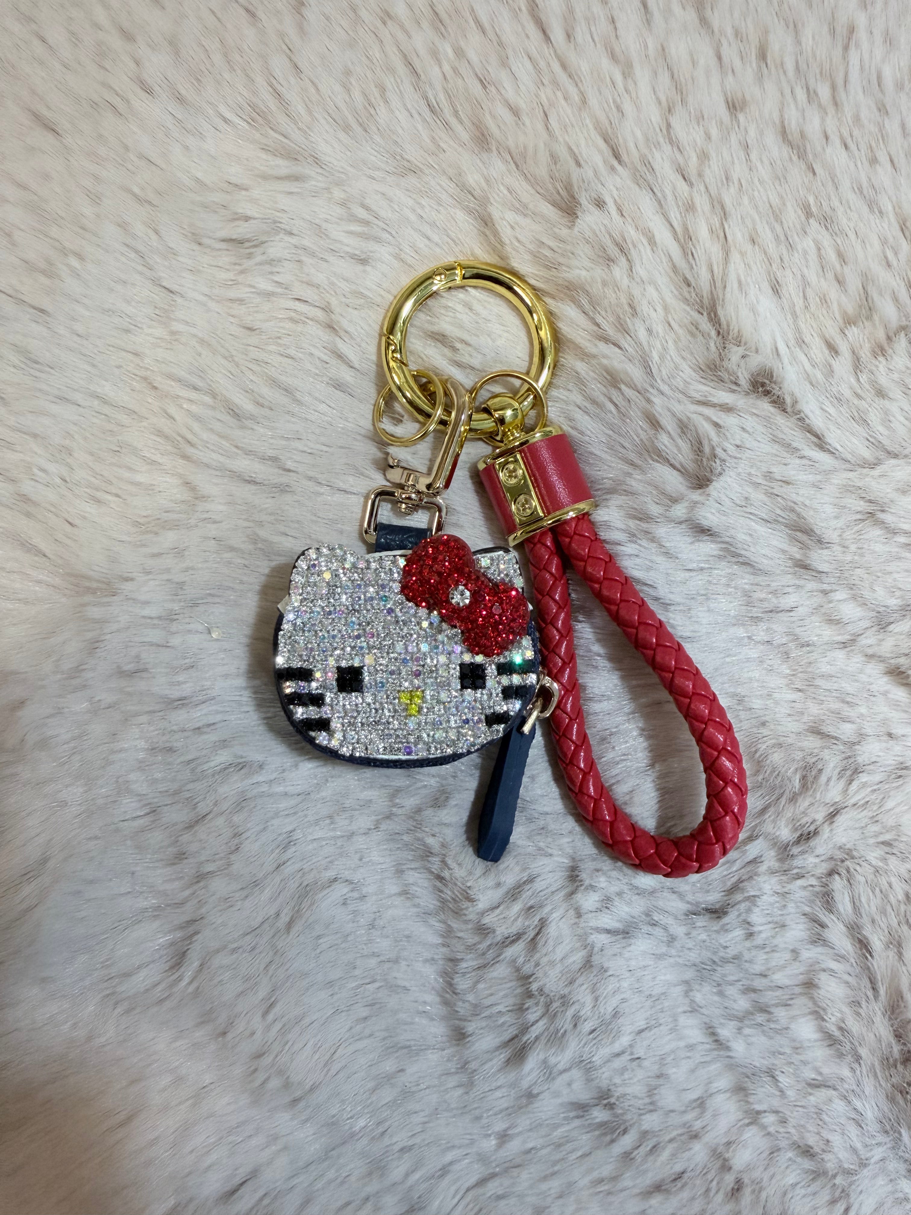 Hello kitty porte pièce strass - porte clé 4
