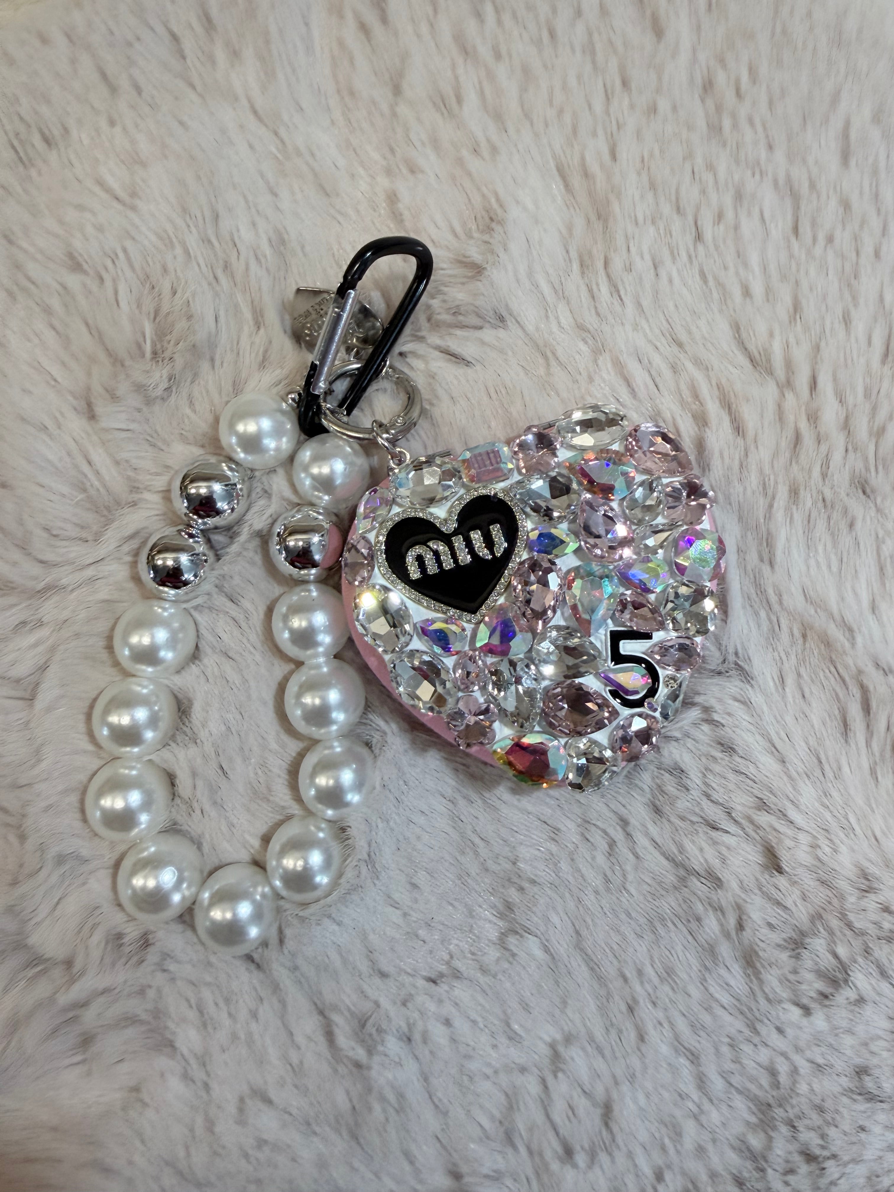 Miroir strass - porte clé 4