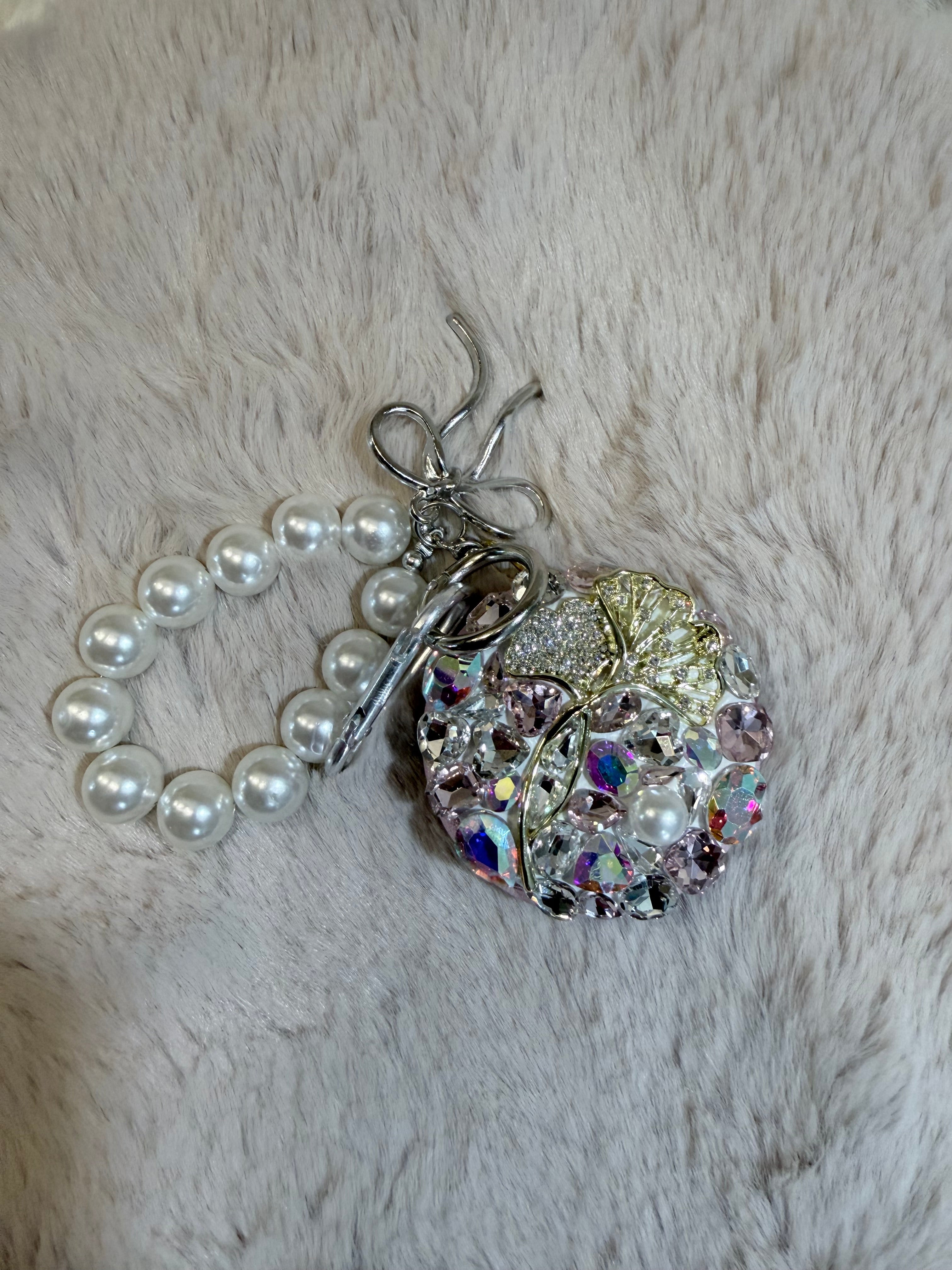 Miroir strass - porte clé 6