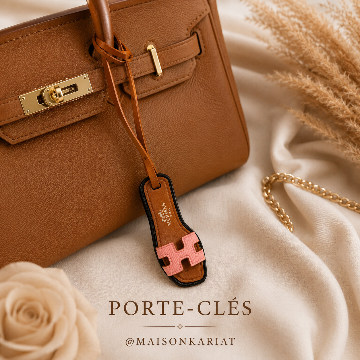 HERM*S mini sandale - porte clé 7